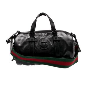 Gucci Leather Barrel Bag